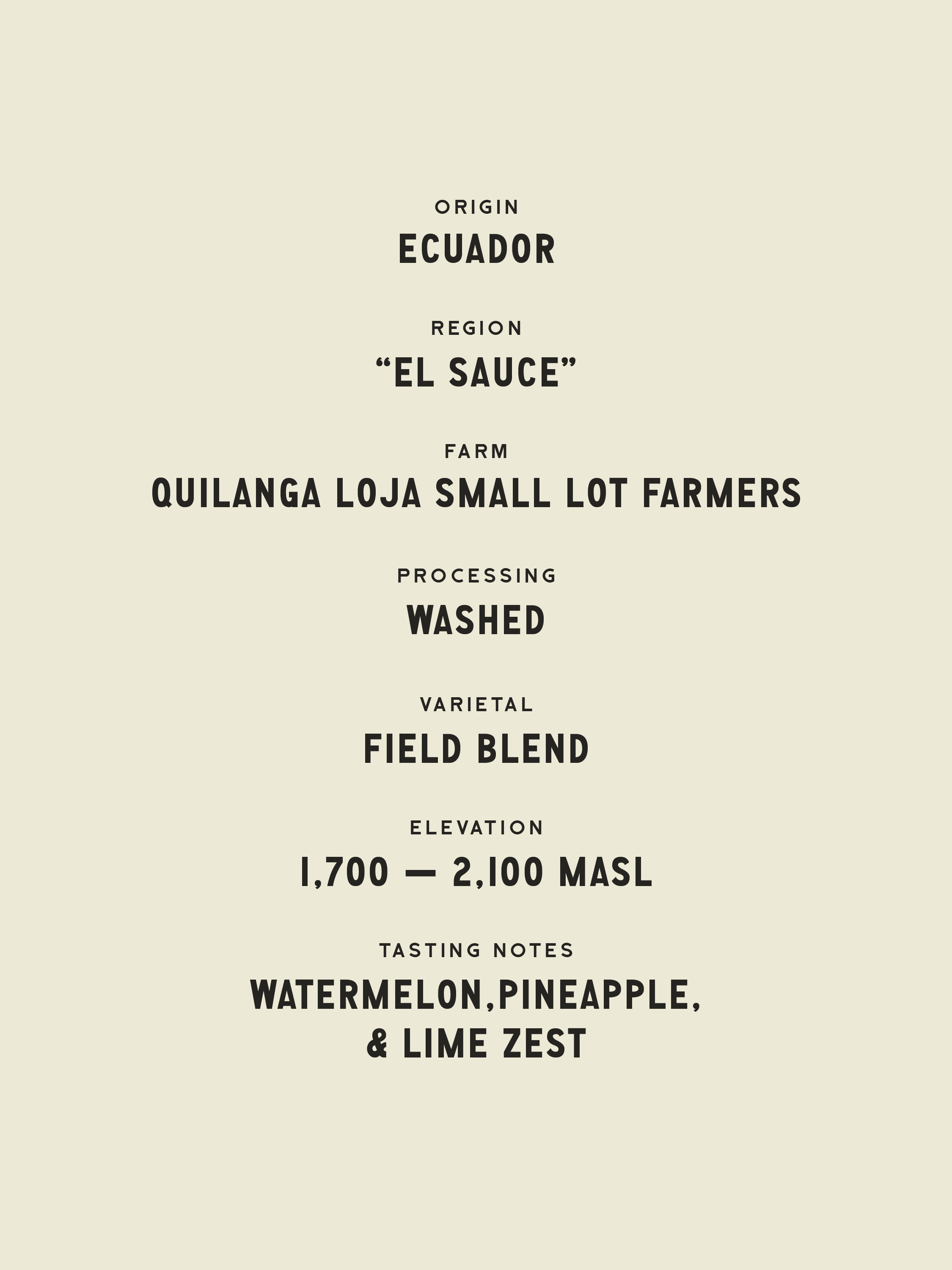 El Sauce Especial - Ecuador