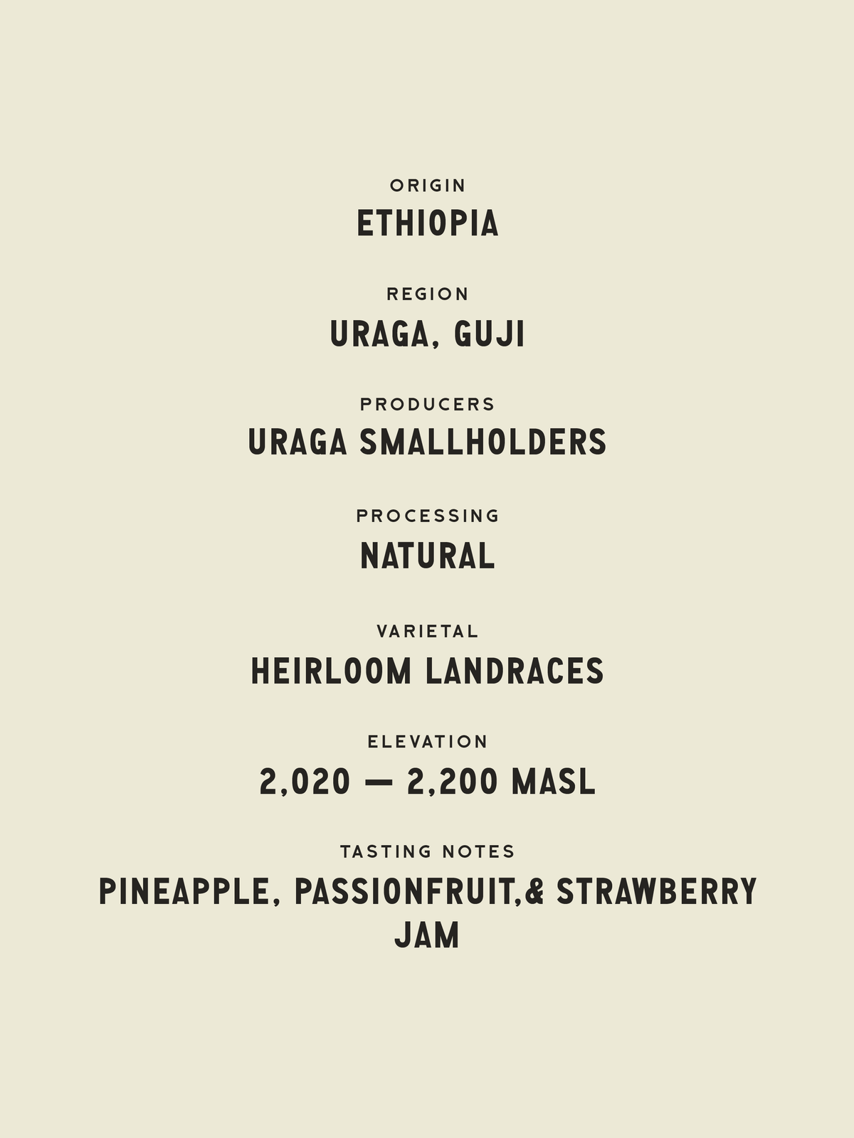 Derara Natural - Ethiopia
